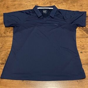 Puma Men's Navy Blue Polo Shirt